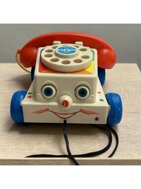Fisher Price Classic Chatter Telephone Pull Toy 2009 Vintage Collectible